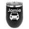 Transportation Stainless Wine Tumblers - Black - Double Sided - Front