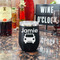 Transportation Stainless Wine Tumblers - Black - Double Sided - In Context