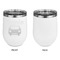 Transportation Stainless Wine Tumblers - White - Single Sided - Approval