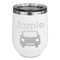 Transportation Stainless Wine Tumblers - White - Single Sided - Front