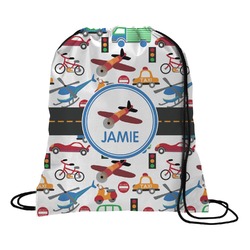 Transportation Drawstring Backpack - Large (Personalized)