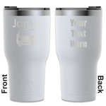 Transportation RTIC Tumbler - White - Engraved Front & Back (Personalized)