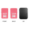 Transportation Windproof Lighters - Pink, Double Sided, no Lid - APPROVAL