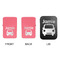 Transportation Windproof Lighters - Pink, Double Sided, w Lid - APPROVAL