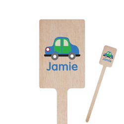 Transportation 6.25" Rectangle Wooden Stir Sticks - Double Sided (Personalized)