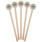 Transportation Wooden 7.5" Stir Stick - Round - Fan View