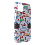 Transportation iPhone Case - Plastic - iPhone 14 Plus (Personalized)