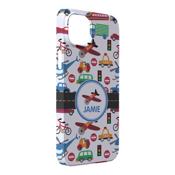 Custom Transportation iPhone Case - Plastic - iPhone 14 Plus (Personalized)