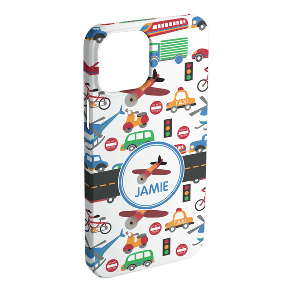 Custom Transportation iPhone Case - Plastic - iPhone 15 Plus (Personalized)