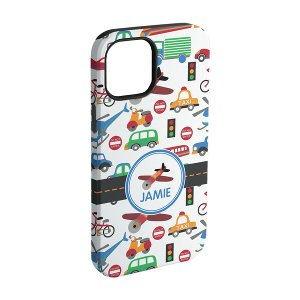 Custom Transportation iPhone Case - Rubber Lined - iPhone 15 Pro (Personalized)