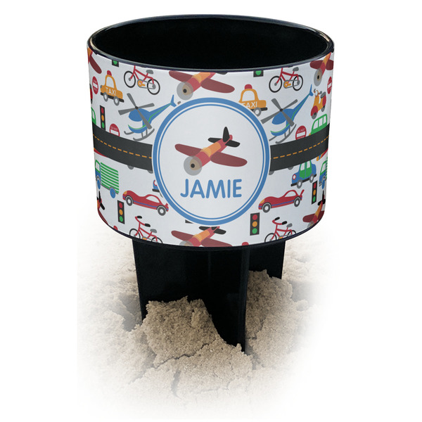 Custom Transportation Black Beach Spiker Drink Holder (Personalized)