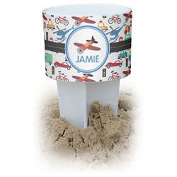 Transportation White Beach Spiker Drink Holder (Personalized)