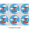 Helicopter 3" Multipurpose Round Labels - Sheet