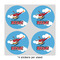 Helicopter 4" Multipurpose Round Labels - Sheet