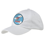 Helicopter Baseball Cap - White (Personalized)