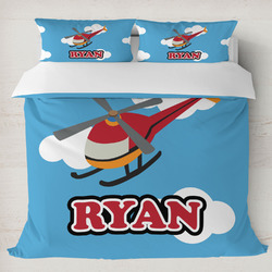 Helicopter Duvet Cover Set - King (Personalized)