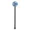 Helicopter Black Plastic 5.5" Stir Stick - Round - Single Stick