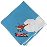 Helicopter Cloth Dinner Napkin - Single w/ Name or Text