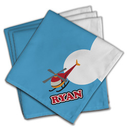 Helicopter Cloth Napkins (Set of 4) (Personalized)
