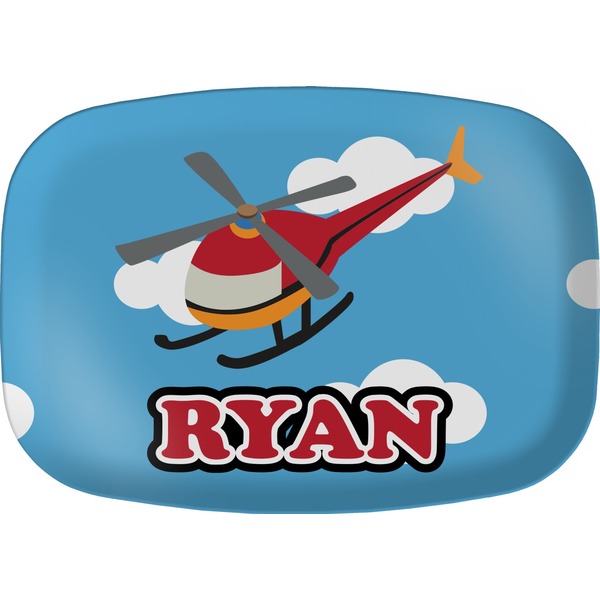 Custom Helicopter Melamine Platter (Personalized)