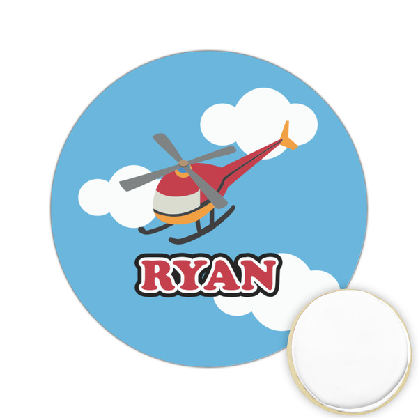 Custom Helicopter Printed Cookie Topper - 2.15" (Personalized)