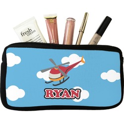 Helicopter Makeup / Cosmetic Bag - Small (Personalized)