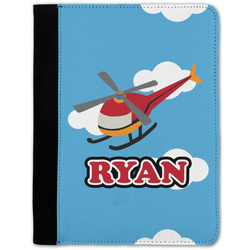 Helicopter Notebook Padfolio - Medium w/ Name or Text