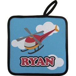 Helicopter Pot Holder w/ Name or Text