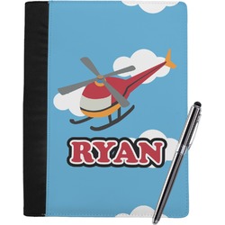 Helicopter Notebook Padfolio - Large w/ Name or Text