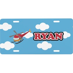 Helicopter Front License Plate (Personalized)