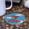 Helicopter Round Paper Coaster - Front