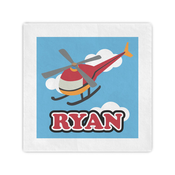 Custom Helicopter Standard Cocktail Napkins (Personalized)