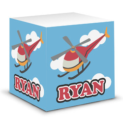 Helicopter Sticky Note Cube (Personalized)