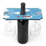 Helicopter Wine Bottle & Glass Holder (Personalized)