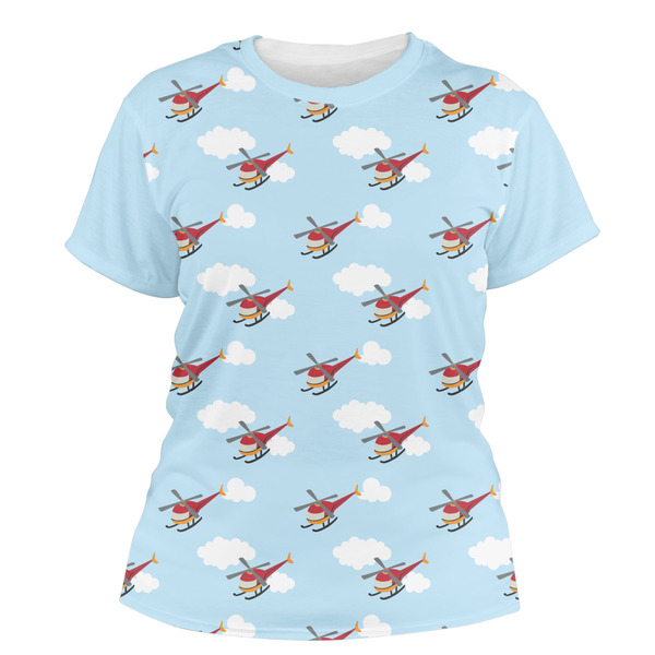 Custom Helicopter Women's Crew T-Shirt - X Small