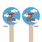 Helicopter Wooden 6" Stir Stick - Round - Double Sided - Front & Back