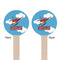 Helicopter Wooden 7.5" Stir Stick - Round - Double Sided - Front & Back