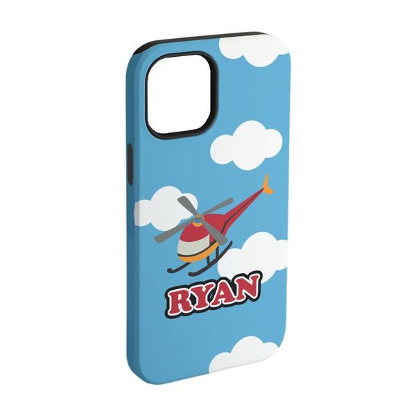 Custom Helicopter iPhone Case - Rubber Lined - iPhone 15 (Personalized)