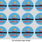 Race Car 1" Multipurpose Round Labels - Sheet