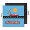 Race Car 12x12 Wood Print - Front & Back View