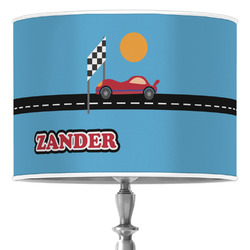 Race Car Drum Lamp Shade (Personalized)