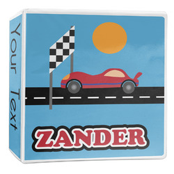 Race Car 3-Ring Binder - 2 inch (Personalized)