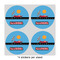 Race Car 4" Multipurpose Round Labels - Sheet