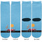 Race Car Adult Crew Socks - Double Pair - Front and Back - Apvl