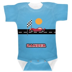 Race Car Baby Bodysuit 3-6 (Personalized)