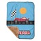 Race Car Baby Sherpa Blanket - Corner Showing Soft