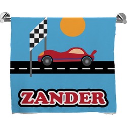 Race Car Bath Towel (Personalized)