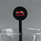 Race Car Black Plastic 7" Stir Stick - Round - Main