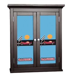 Race Car Cabinet Decal - Small (Personalized)