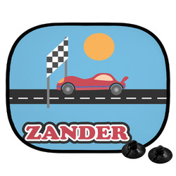 Race Car Car Side Window Sun Shade (Personalized)